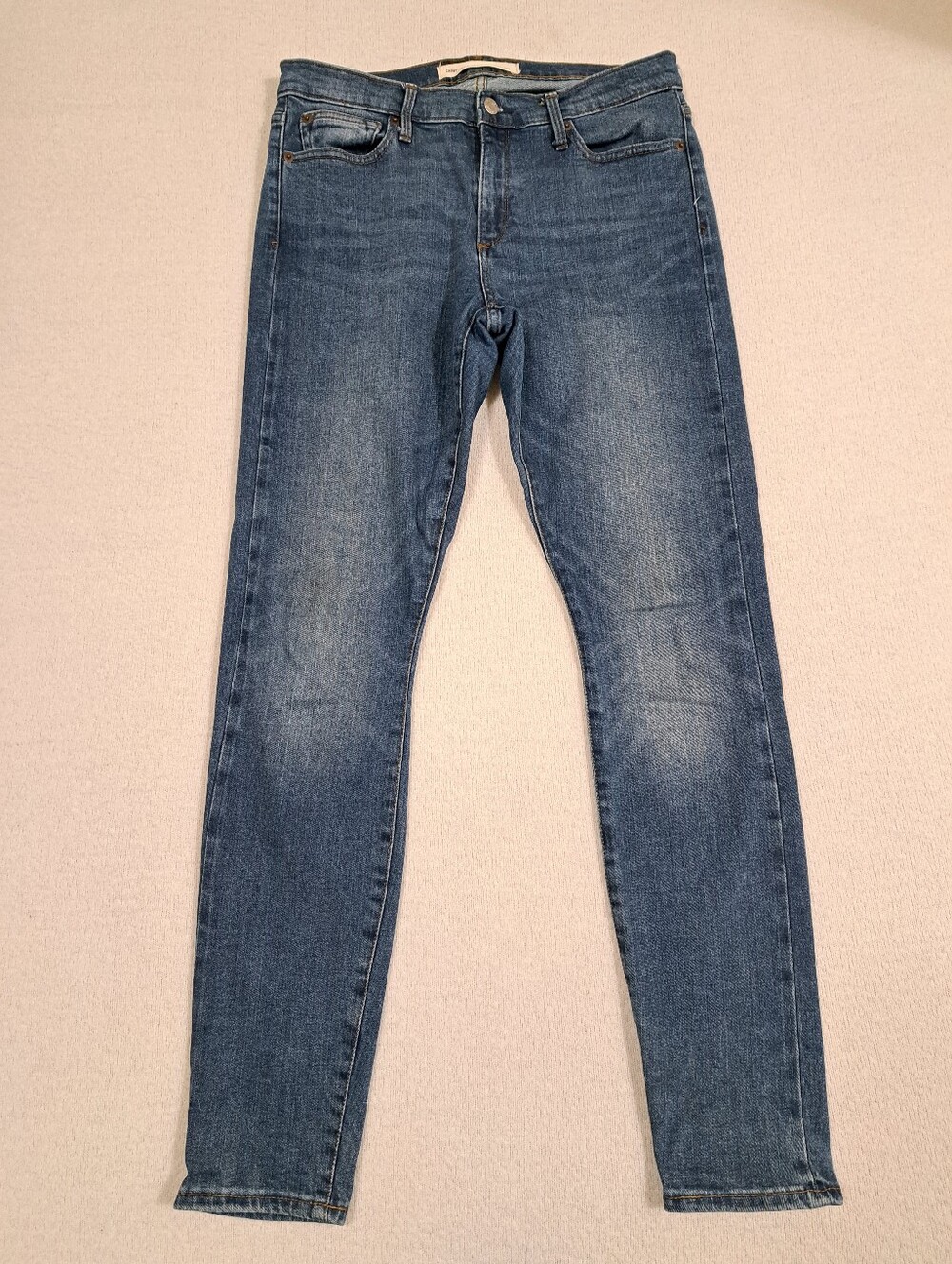 Gap True Skinny Jeans Stretch Selvedge Denim Size 29 Blue Casual Classic